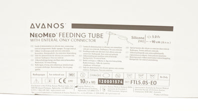 Avanos FTL5.0S-EO NeoMed Feeding Tube 5.0Fr x 90cm - Box of 10